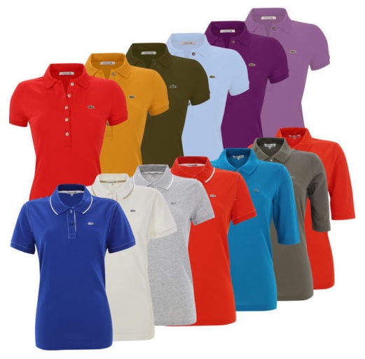Lacoste Damen Kurzarm Poloshirts in vielen verschiedenen Farben für nur je 26,99 Euro