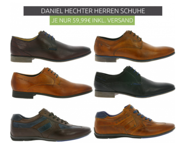Daniel Hechter Lederschuhe für nur 59,99 Euro inkl. Versand bei Outlet46!