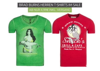 Viele verschiedene Brad Burns T-Shirts ab 4,99 Euro inkl. Versand