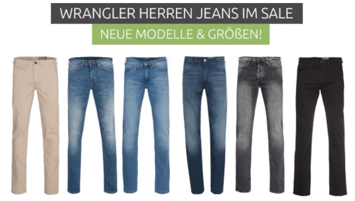 Wrangler Herren Jeans & Hosen ab je nur 31,49 Euro inkl. Versand