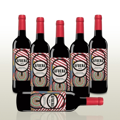 6 Flaschen fruchtiger, spanischer Rotwein Afuera Tinto 2015 für nur 25,- Euro