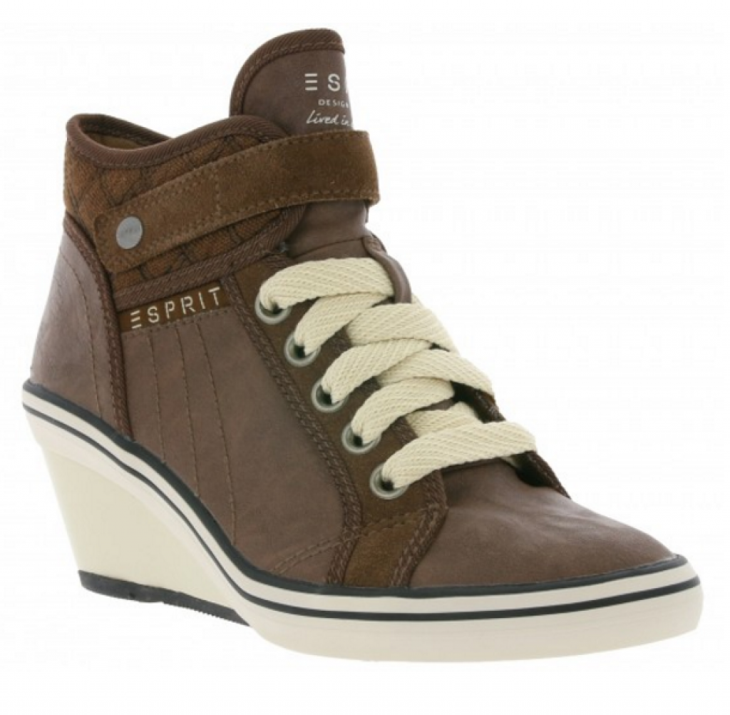 Anekke Damen-Sneaker 'London' Mit Keilabsatz - Metallik Look & Super Bequem