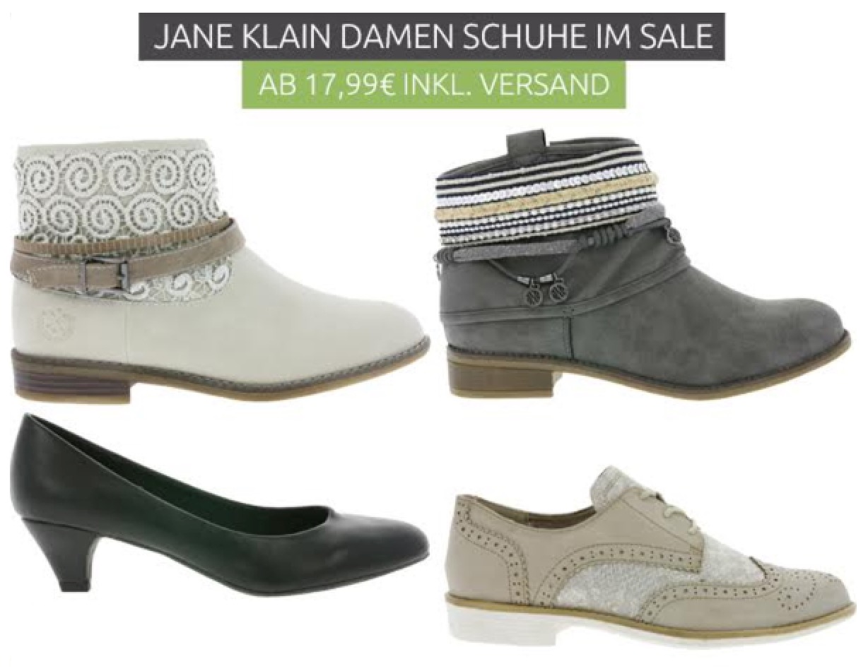 Viele verschiedene Jane Klain Damen Sommerschuhe für nur je 17,99 Euro inkl. Versand