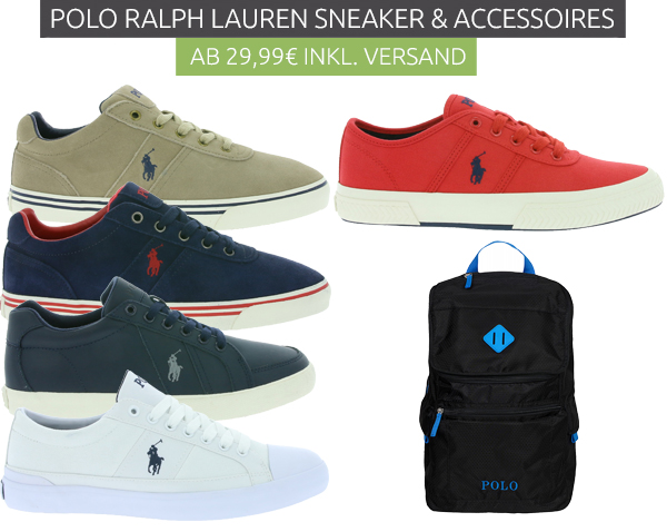 Polo Ralph Lauren Sneaker & Accessoires Sale bei Outlet46 – z.B. Sneaker ab 29,99 Euro