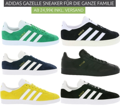 Adidas Gazelle Sneakers in verschiedenen Farben ab 24,99 Euro