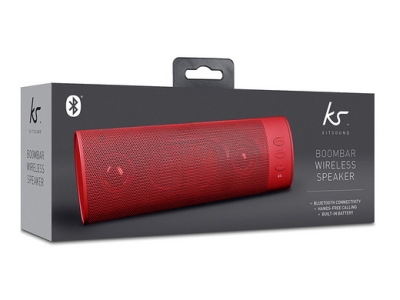 KitSound BoomBar Bluetooth-Lautsprecher in rot oder blau je 22,90 Euro