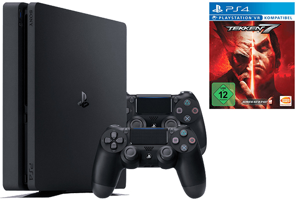 SONY PlayStation 4 Slim Konsole 1TB + Tekken 7 + 2. Controller für nur 295,- Euro (Vergleichspreis: 348,- Euro)