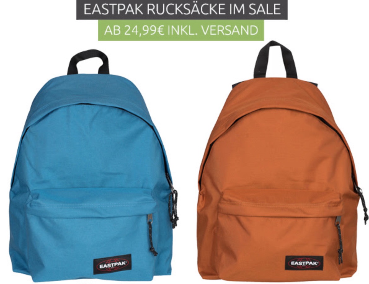 Eastpak Rucksäcke in 4 verschiedenen Designs ab 24,99 Euro inkl. Versand!