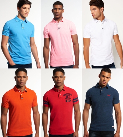 Herren Superdry Polo-Shirts verschiedene Modelle & Farben je nur 19,95 Euro