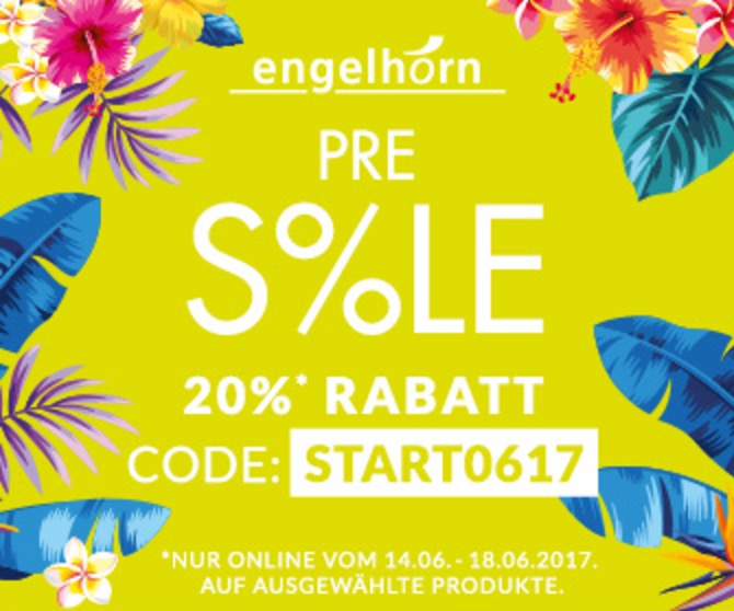 Knaller! 20% Rabatt auf nicht reduzierte Artikel im Engelhorn Onlineshop