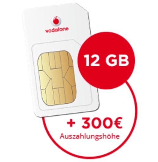 Letzter Tag! Verschiedene Vodafone DataGO LTE Tarife mit 5 bzw. 12GB und bis zu 300,- Euro Barauszahlung
