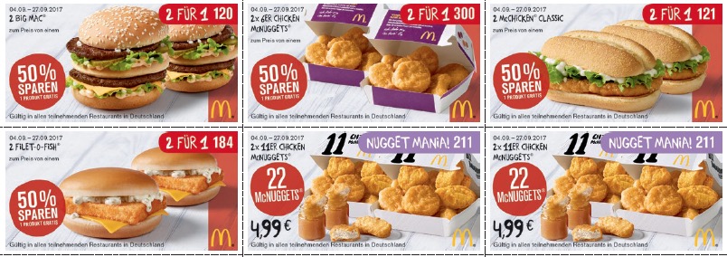 Mc donalds angebot