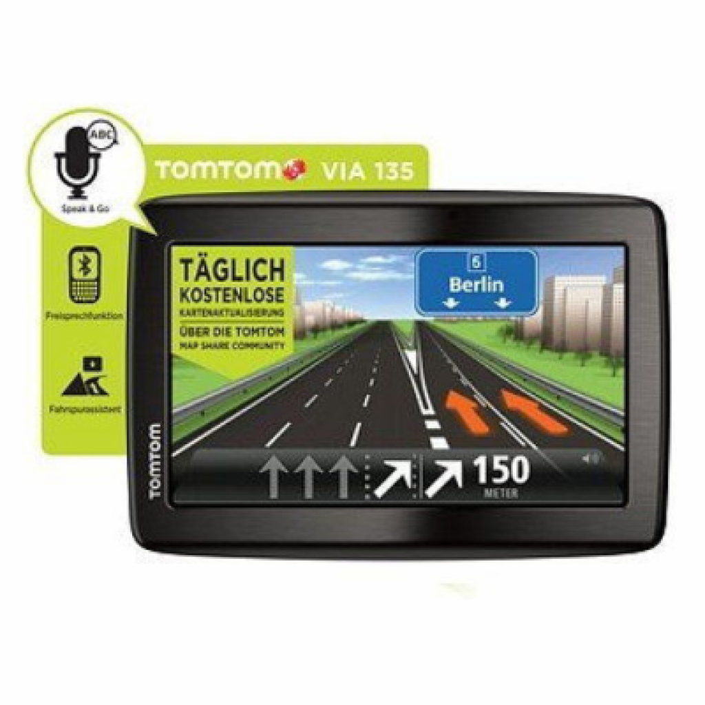 TomTom Navi Via 135 M CE mit 5″ Display und FREE Lifetime 3D Maps für