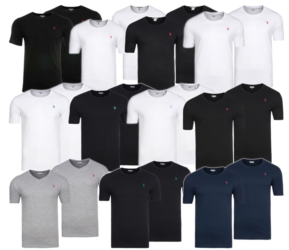 Doppel-Pack U.S. Polo Assn. Roundneck T-Shirts für 9,99 Euro inkl. Versand
