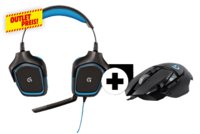Logitech G430 (inkl. G502 Gaming-Maus) Gaming Headset 
