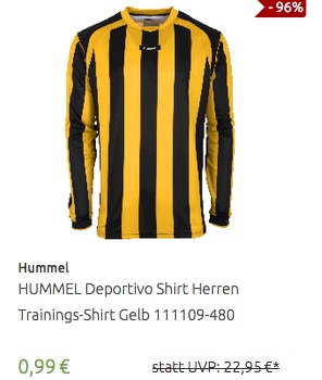 Diverse T-Shirts und Badelatschen von Hummel – schon ab 0,99 Euro inkl. Versand