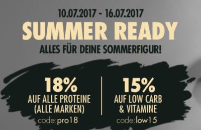 18% Rabatt auf Alle Proteine und 15% auf Lowcarb Produkte bei Fitmart.de