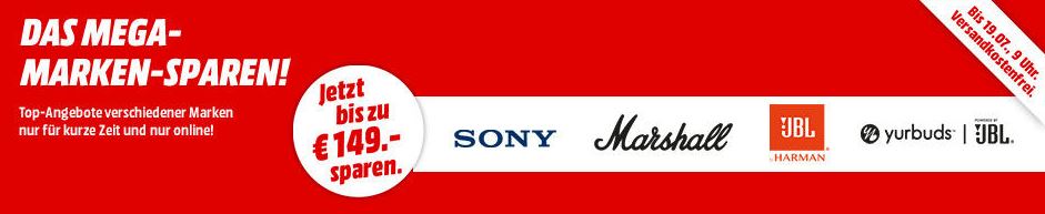 “Mega Marken Sparen” bei MediaMarkt mit vielen günstigen Köpfhörer Angeboten (JBL, Sony uvm.)