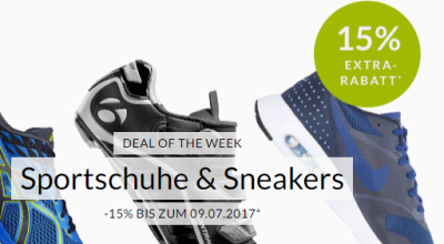 Der Engelhorn Sports Weeklydeal mit 15% Rabatt auf Sportschuhe und Sneakers + 5,- Euro Gutschein