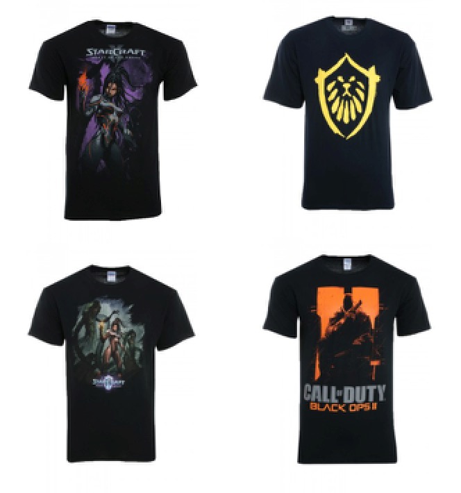 Verschiedene Gaming-Shirts (z.B. StarCraft oder CoD Black Ops 2) für nur je 7,99 Euro inkl. Versand