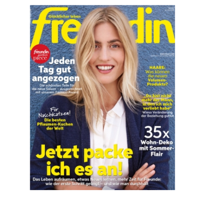 Jahresabo der Zeitschrift Freundin für nur 85,80 Euro – dazu: Bestchoice Gutschein über 85,- Euro als Prämie