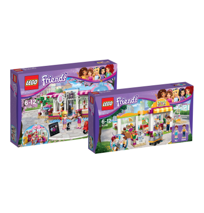 LEGO Friends Bundle aus LEGO Supermarkt 41118 & LEGO Cupcake-Café 41119 für nur 41,94 Euro