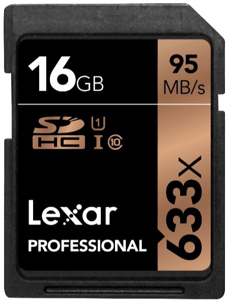 Top! LEXAR Professional 633x SDHC Speicherkarte (16 GB) für nur 7,- Euro inkl. Versand