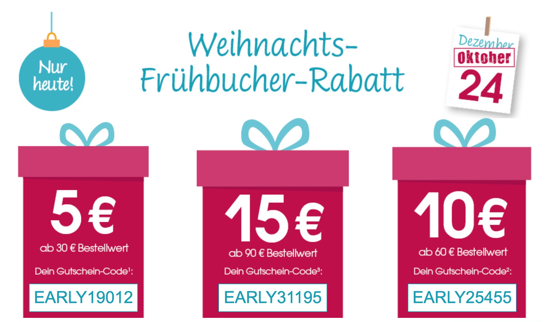 Nur heute: Bis zu 15,- Euro Rabatt auf (fast) alles im Babymarkt Onlineshop