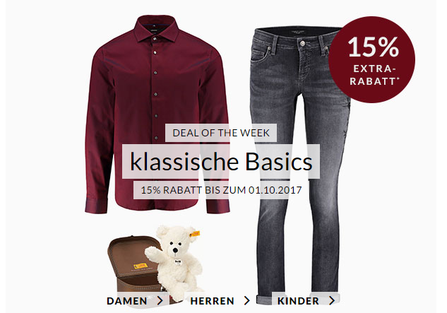 Engelhorn Weekly Deal ab 25. September 2017