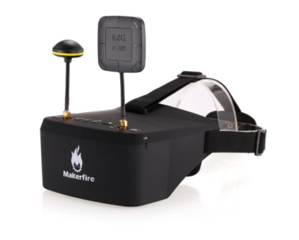 Makerfire EV800D 5.8G FPV Brille für Drohnen nur 67,19 Euro inkl ...