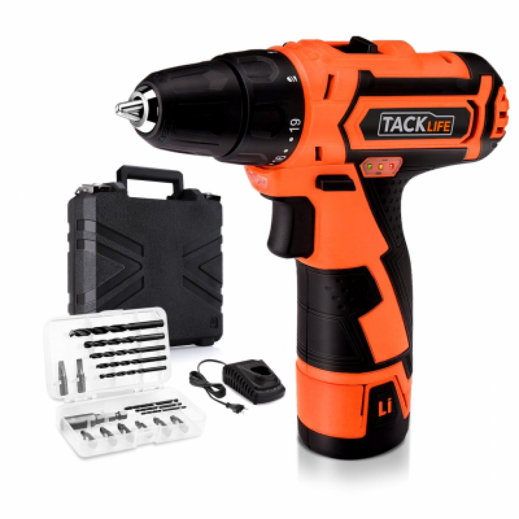 Tacklife PCD02B 12VAkkuschrauber für nur 34,99 Euro inkl. Versand