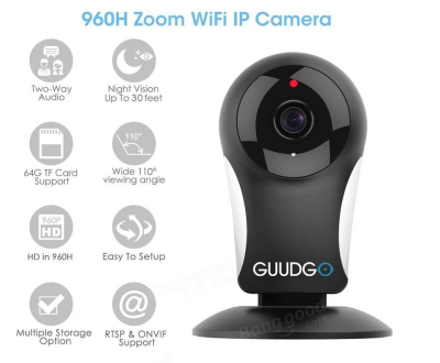 GUUDGO GD-SC11 960P Mini Cloud WIFI IP Camera für nur 7,71 Euro