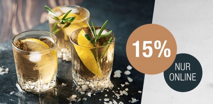 Nur heute! 15% Rabatt auf Liköre und Rum im Galeria Kaufhof Onlineshop