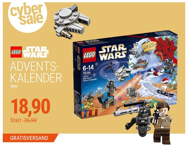 Lego Star Wars Adventskalender (75184) für nur 18,90 Euro inkl. Versand