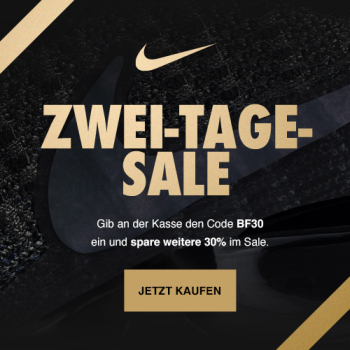 Nur bis 0:00 Uhr! Nike Sale mit bis zu 50% Rabatt + 30% Gutscheincode auf reduzierte Ware!