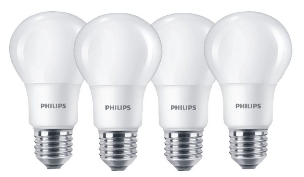 4x PHILIPS 88380 LED Lampen (E27, Warmweiß, 8 Watt, 806 Lumen) für nur