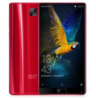 Preissenkung! Fast randloses Elephone S8 Smartphone in rot mit 4GB RAM, 21MP Kamera und Band 20 nur noch 174,99 Euro
