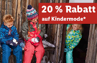 20% Rabatt auf Kindermode