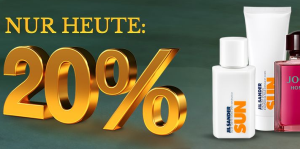 Nur heute: 20% Rabatt auf Düfte & Duftsets