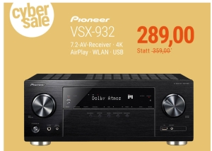 Pioneer VSX-932 7.2 AV Receiver für nur 289,- Euro inkl. Versand