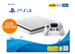 Sony PlayStation 4 PS4 Slim 500GB in weiß nur 199,- Euro