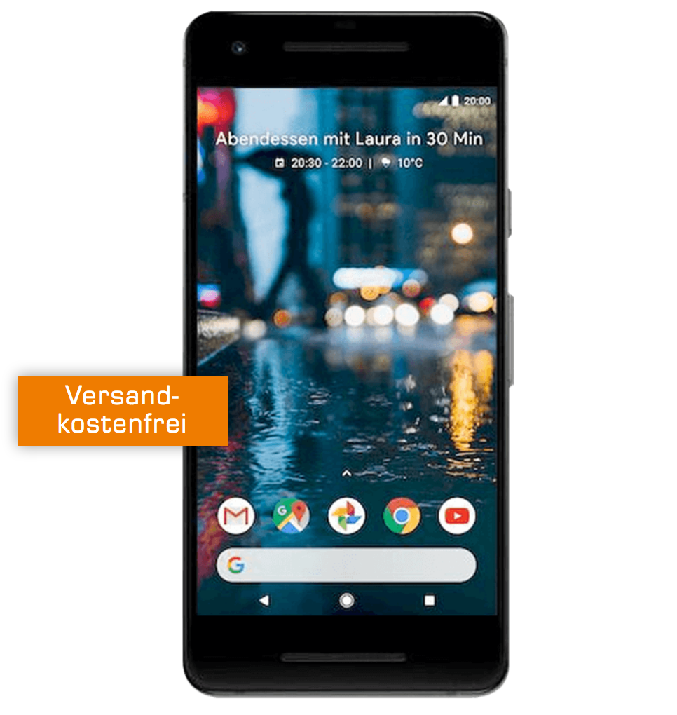 Noch verfügbar! Google Pixel 2 64GB nur 29,- Euro wahlweise mit Vodafone Allnet-Flat und 1GB Daten für mtl. 19,99 Euro