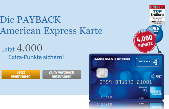 Nur bis Mitternacht! American Express Payback Kreditkarte ...