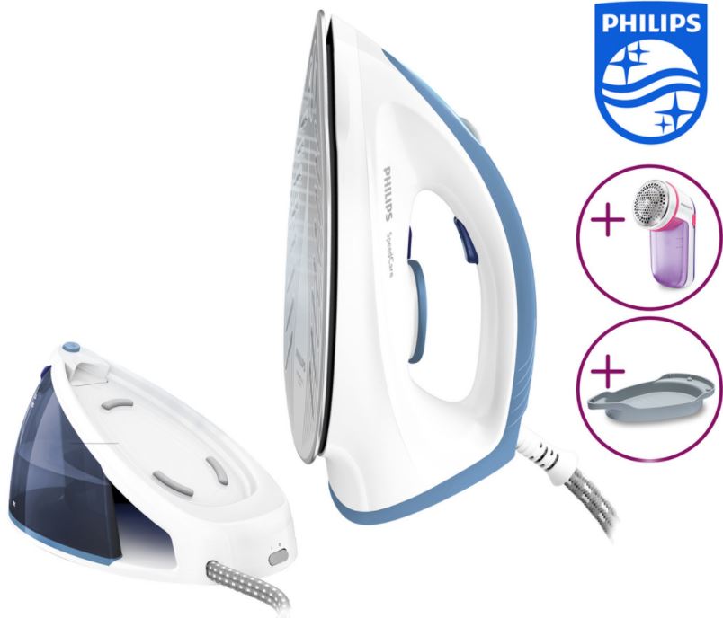 Philips SpeedCare GC6635/27 Dampfbügelstation + Fusselrasierer + Calc Clean Behälter für nur 85,90 Euro inkl. Versand