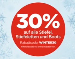 Verlängert: 30% Rabatt auf Winter-Stiefel, Stiefeletten und Boots im RENO Onlineshop