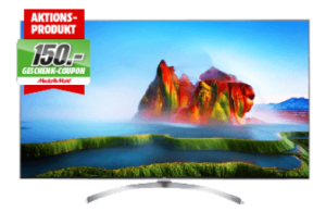 65 Zoll UltraHD Smart-TV LG 65SJ8109 für nur 1199,- Euro und dazu 150,- Euro MediaMarkt Gutschein