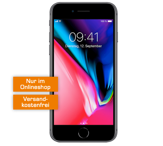 Allnet-Flat im Telekom-Netz mit 2GB Daten monatlich 31,99 Euro – dazu Apple iPhone 8 64GB nur 29,- Euro
