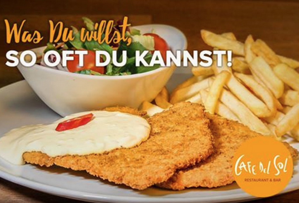 Cafe del Sol AllyoucaneatSchnitzelurlaub für nur 11,90 Euro Snipz.de