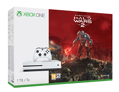 Microsoft Xbox One S 1TB + Halo Wars 2 ab 189,- Euro (statt 294,79 Euro)