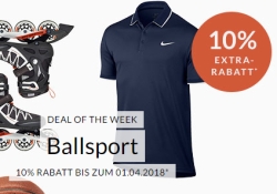 Engelhorn Sports Weekly Deal Sport mit 10% Rabatt auf Ballsportarten
